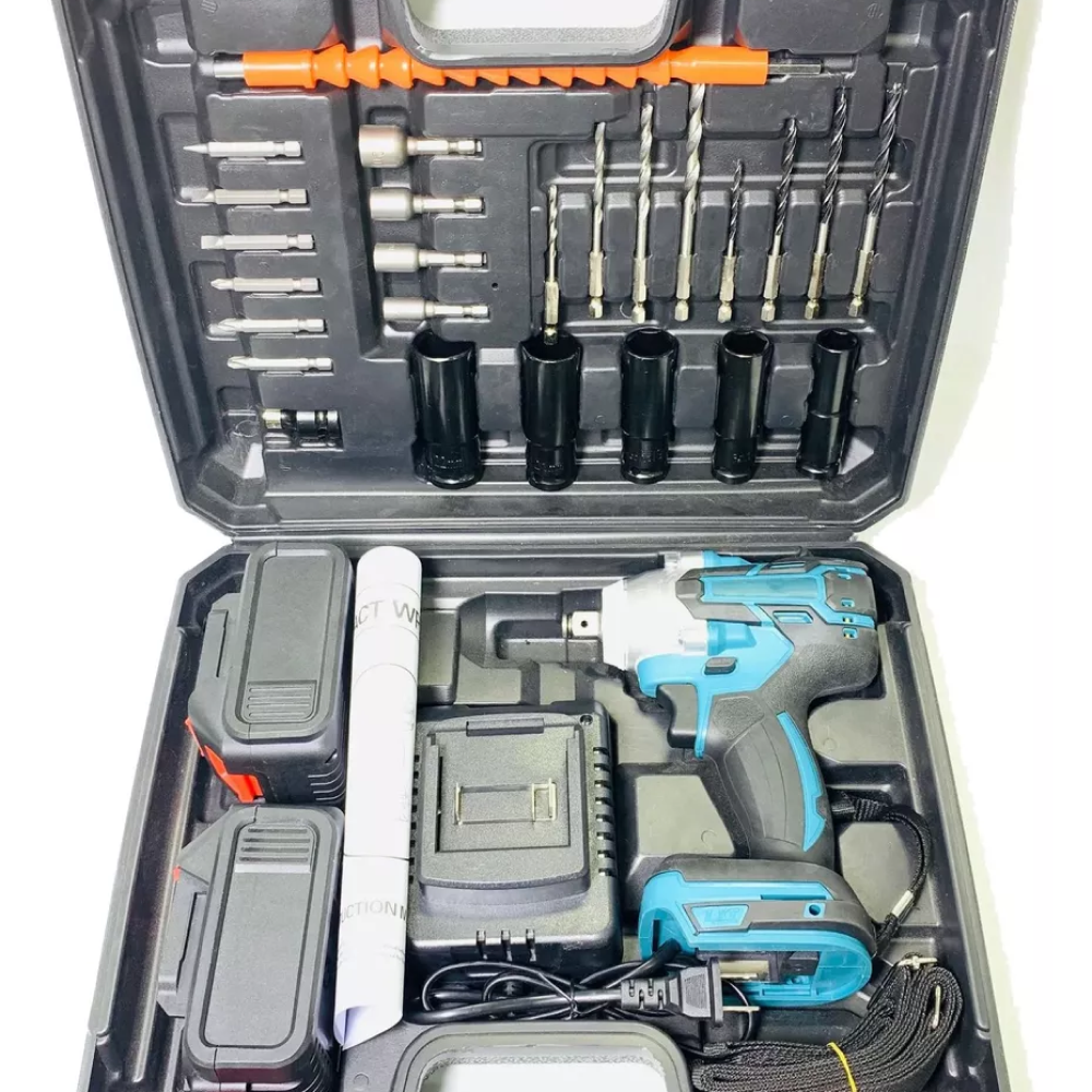 Llave taladro de impacto inalámbrico + accesorios